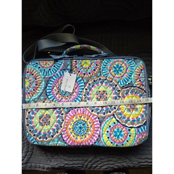 Vera Bradley Laptop Workstation Crossbody Sunny Medallion NWT - Picture 6 of 7